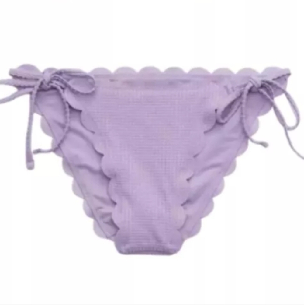 Lavender Scalloped Bikini Bottom